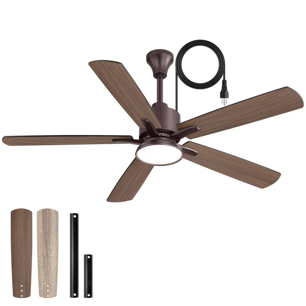 MOKSILED 52 in. Outdoor Brown IP65 Weatherproof Quiet Powerful