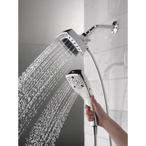 In2ition 5-Spray Patterns 2.5 GPM 5.75 in. Wall Mount Dual Shower Heads in Chrome