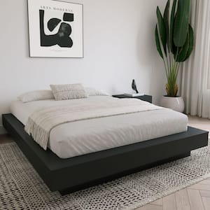 Marconi Black Engineered Wood Frame Queen Size Platform Bed