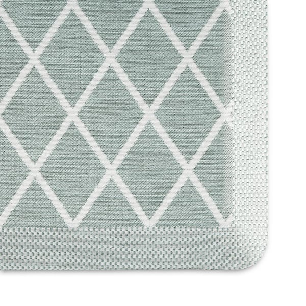 MARTHA STEWART Mira Modern Heathered Mint Green 19.6 in. x 39 in. Anti  Fatigue Kitchen Mat 20-OLAMS-411 - The Home Depot