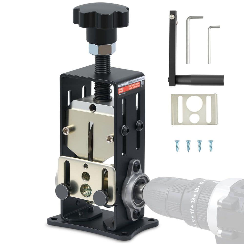 Manual Wire Stripping Machine for Scrap Wire, 0.06-1 Inch Cable Stripper with 2 Feed Hole Plates, Drill Operable price history on PriceWatchPro