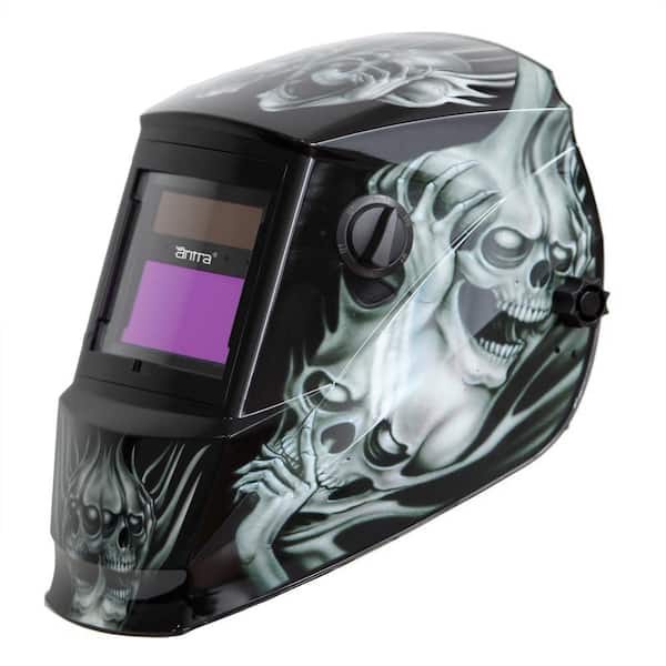 Wide Shade Range 4/5-9/9-13 Grinding Feature for TIG MIG MMA Plasma Solar Power Auto Darkening Welding Helmet Professional Weld Helmet Mask with Larger Viewing Area 