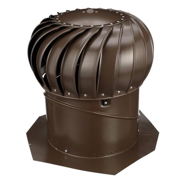 14 in. Brown Aluminum Internally Braced Whirlybird Wind Turbine