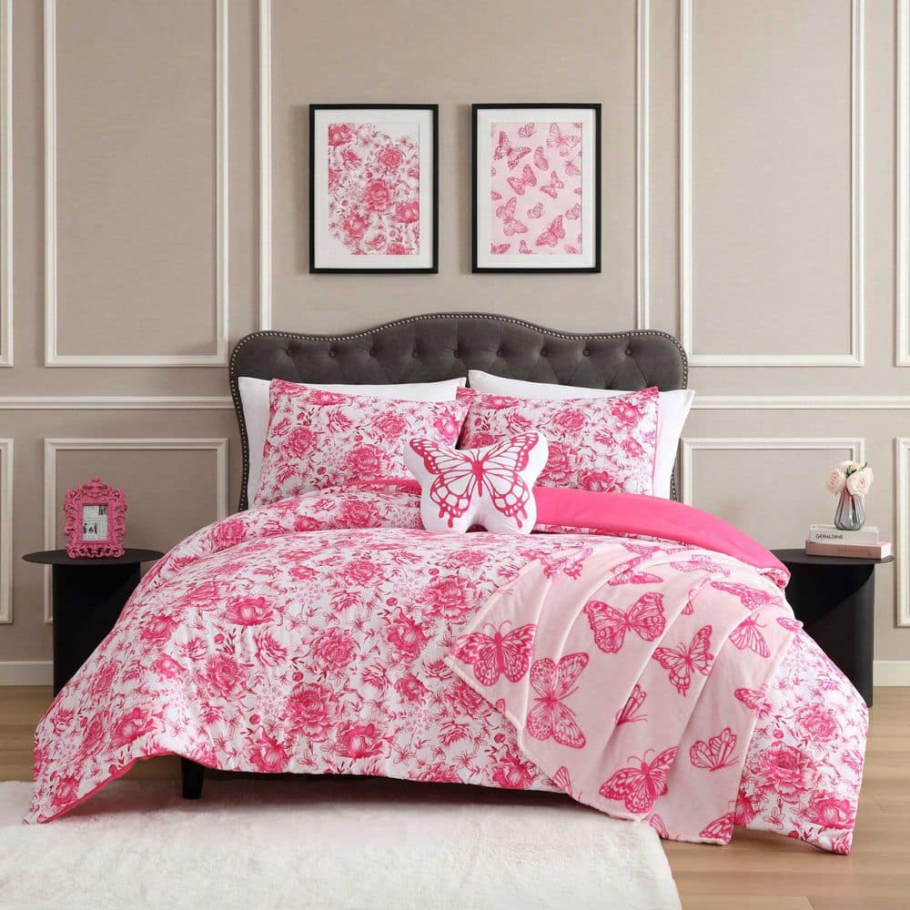 ”*！様 MILLER×Ameri BUISTIER SET TOP ピンク BETSEY JOHNSON Sketch Toile Reversible 4-Piece Pink Microfiber