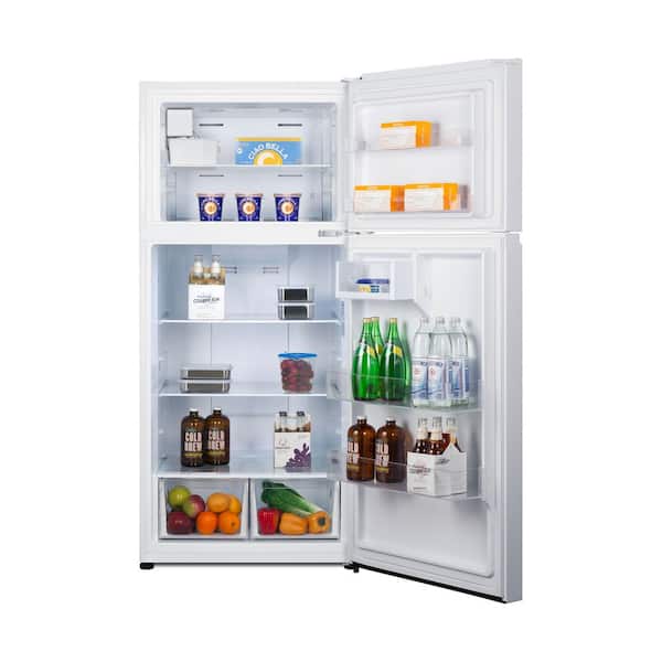 Summit Appliance 18.0 cu. ft. Top Freezer Refrigerator in White
