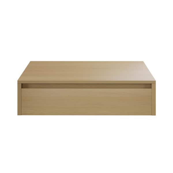 Avancer 36 in. Wall-Mounted Bathroom Vanity Cabinet without Top in Natural Oak