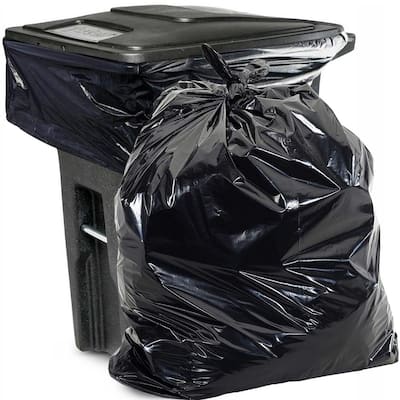 96 Gallon Black Curbside Trash Bag (50-Count)