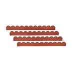 EcoBorder 4 ft. Grey Rubber Curb Landscape Edging (4-Pack) CURB-GRY-4PK ...