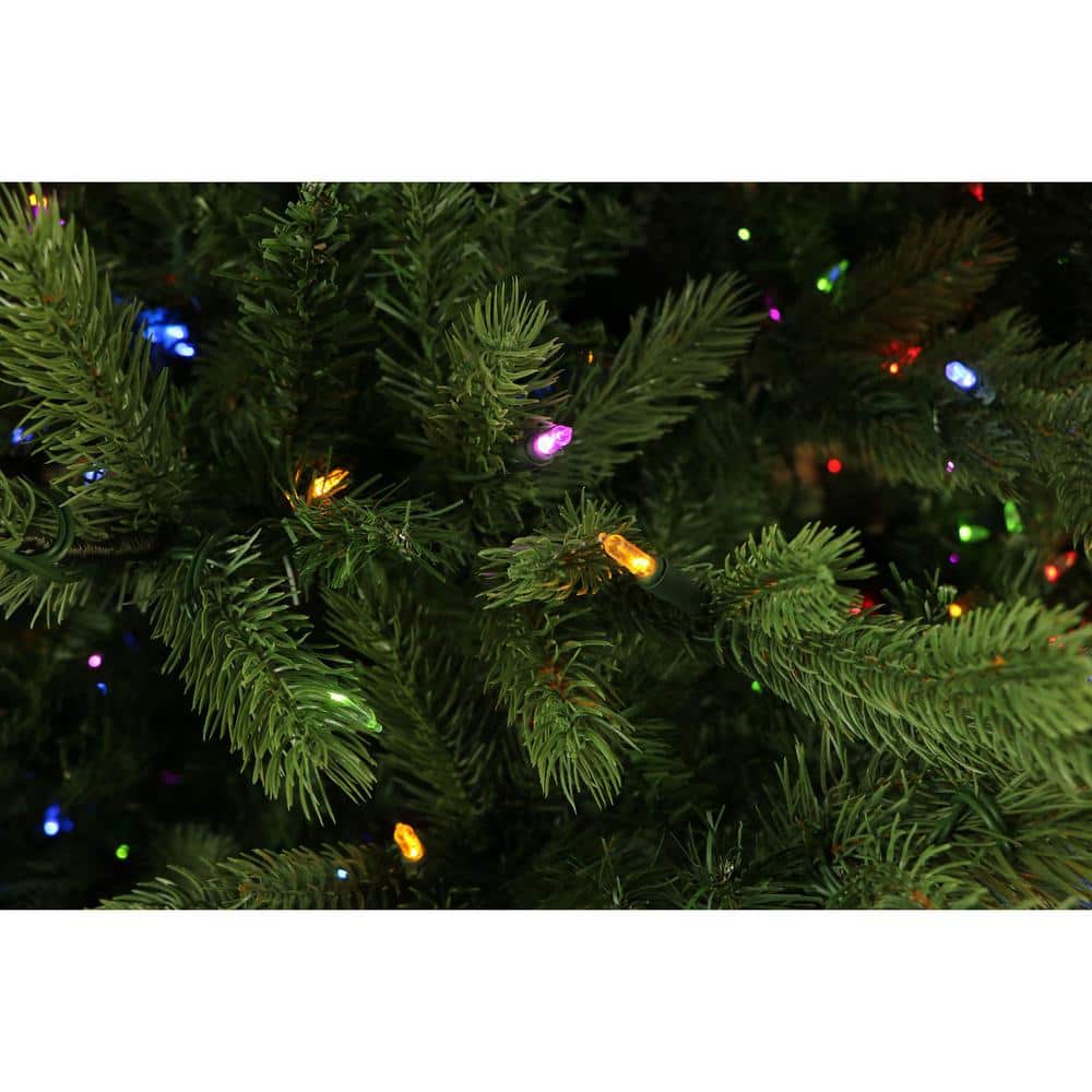 Fraser Hill Farm 9-Ft. Foxtail Pine Christmas Tree with Dual Multicolor & Warm White LED Lights