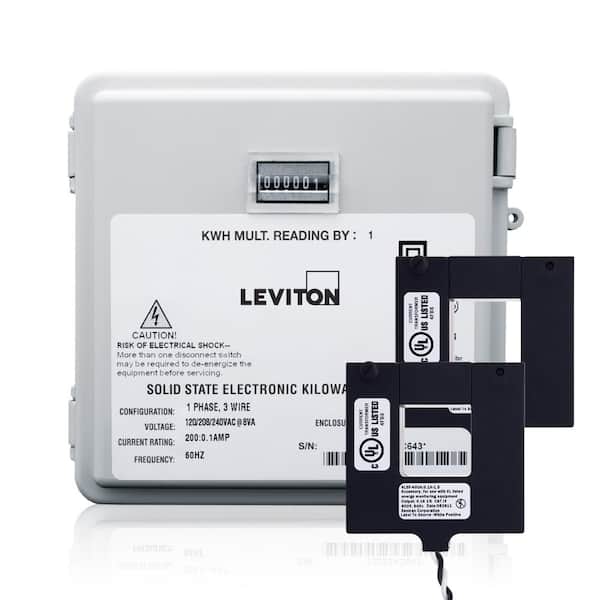 200 Amp Mini Meter Kit with 2 Split CTs and Outdoor Enclosure, White MO240-2W