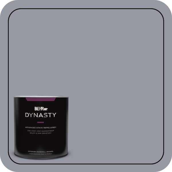 BEHR DYNASTY 1 qt. #N540-4 Silhouette One-Coat Hide Eggshell Enamel Interior Stain-Blocking Paint and Primer