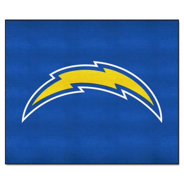 FANMATS Los Angeles Chargers Blue 5 ft. x 6 ft. Tailgater Area Rug ...