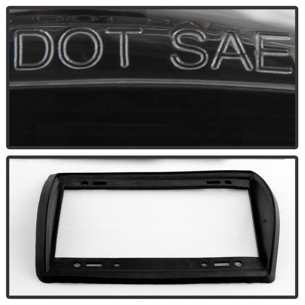 Spyder Auto Ford Excursion 00-06 Econoline Van 150/250/350/450/550 95-06  Euro Style Tail Lights Black 5002914 The Home Depot