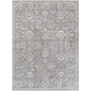 Galey Alix x Livabliss Collins Avenue I Vintage Oushak Area Rug, 9'1 in. x 12' (9' x 12'), Light Grey