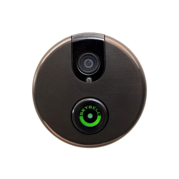 SKYBELL Wi-Fi Video Door Bell Lighted Push Button - Oil Rubbed Bronze