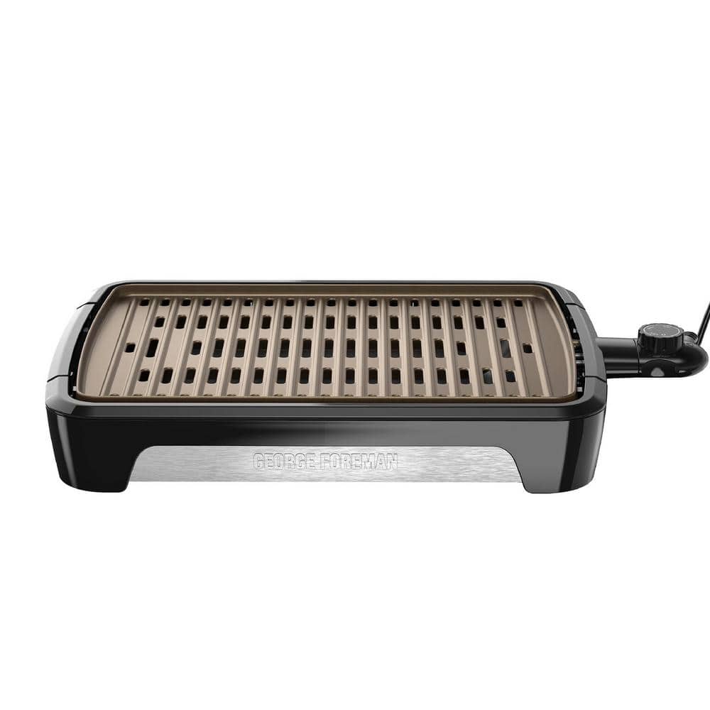Fortære Angreb liste George Foreman 172 sq. in. Black Smokeless Grill GFS0172SB - The Home Depot