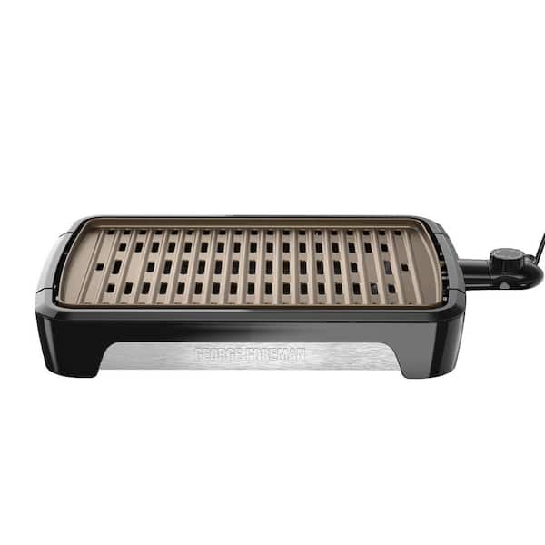 George Foreman 172 sq. in. Black Smokeless Grill