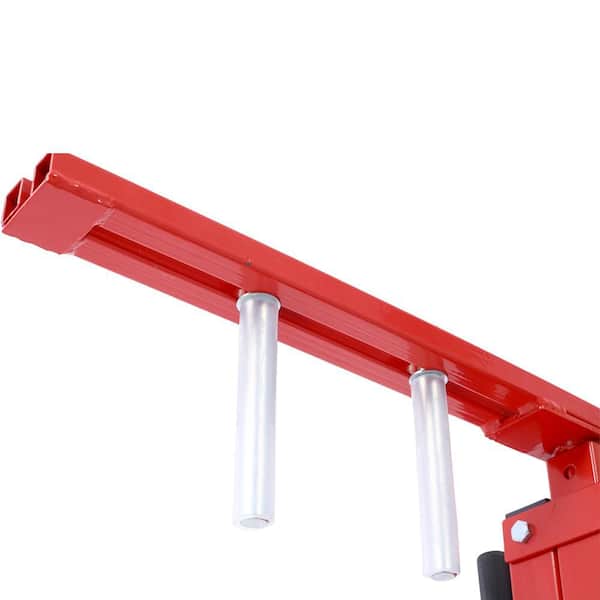 Red 3.8 ft. Hydraulic Door Drywall Panel Hoist Lift Jack Stand
