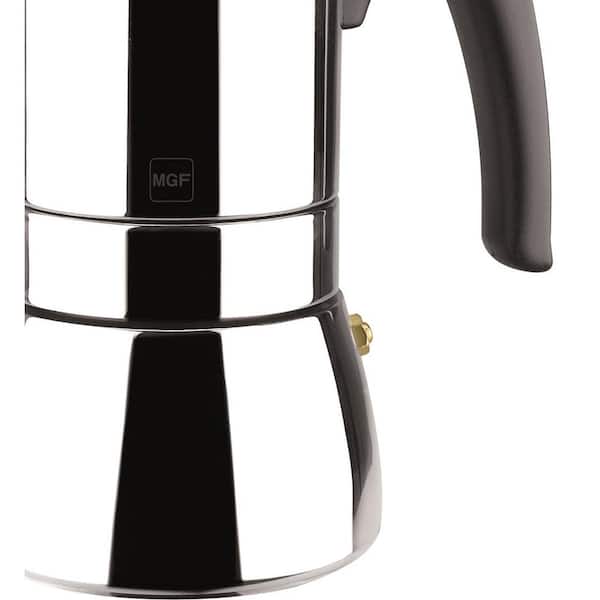 Magefesa Genova 10-Cups Stainless Steel Espresso Coffee Maker 01PXCFGEN10