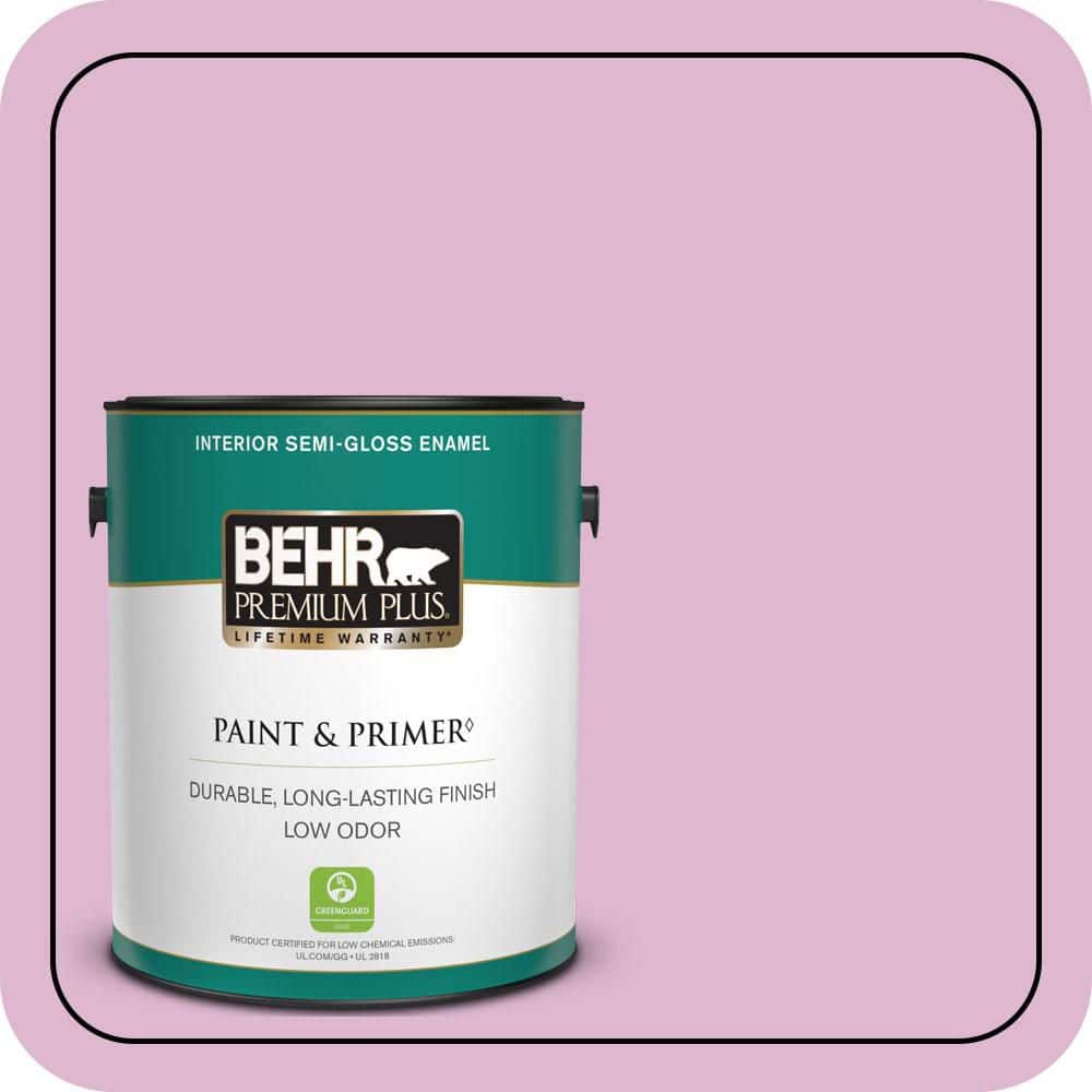 1 gal. #M120-3 Pink Wink Semi-Gloss Enamel Low Odor Interior Paint & Primer price history on PriceWatchPro