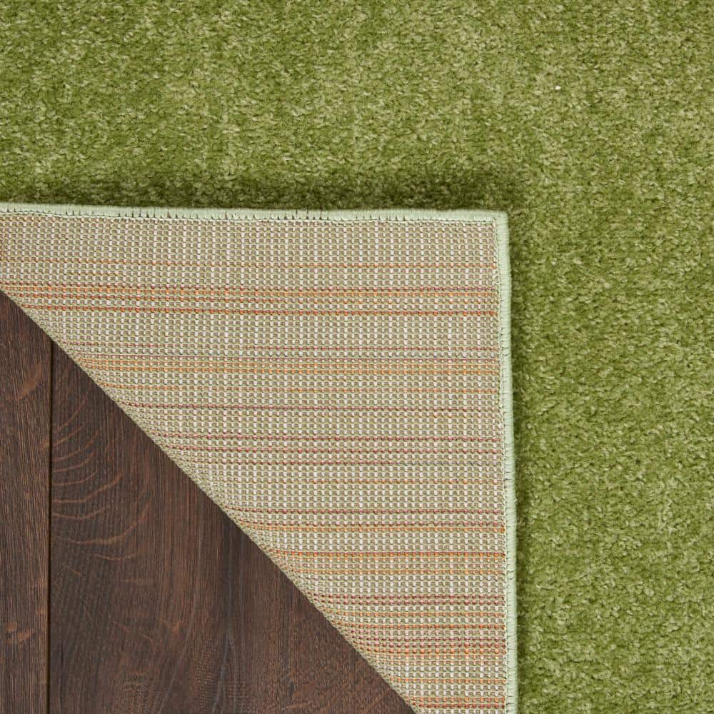 Moss Green Low Pile Indoor/Outdoor Runner Rug 2'2" x 7'6"