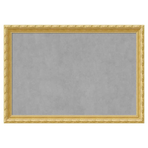 Amanti Art Versailles Gold 40 in. x 28 in Framed Magnetic Board