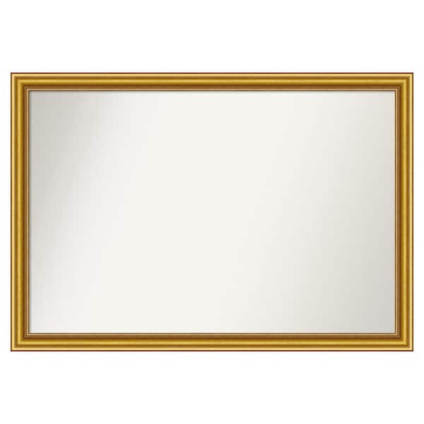 Amanti Art Townhouse Gold 45.75 in. x 31.75 in. Custom Non-Beveled Wood Framed Batthroom Vanity Wall Mirror