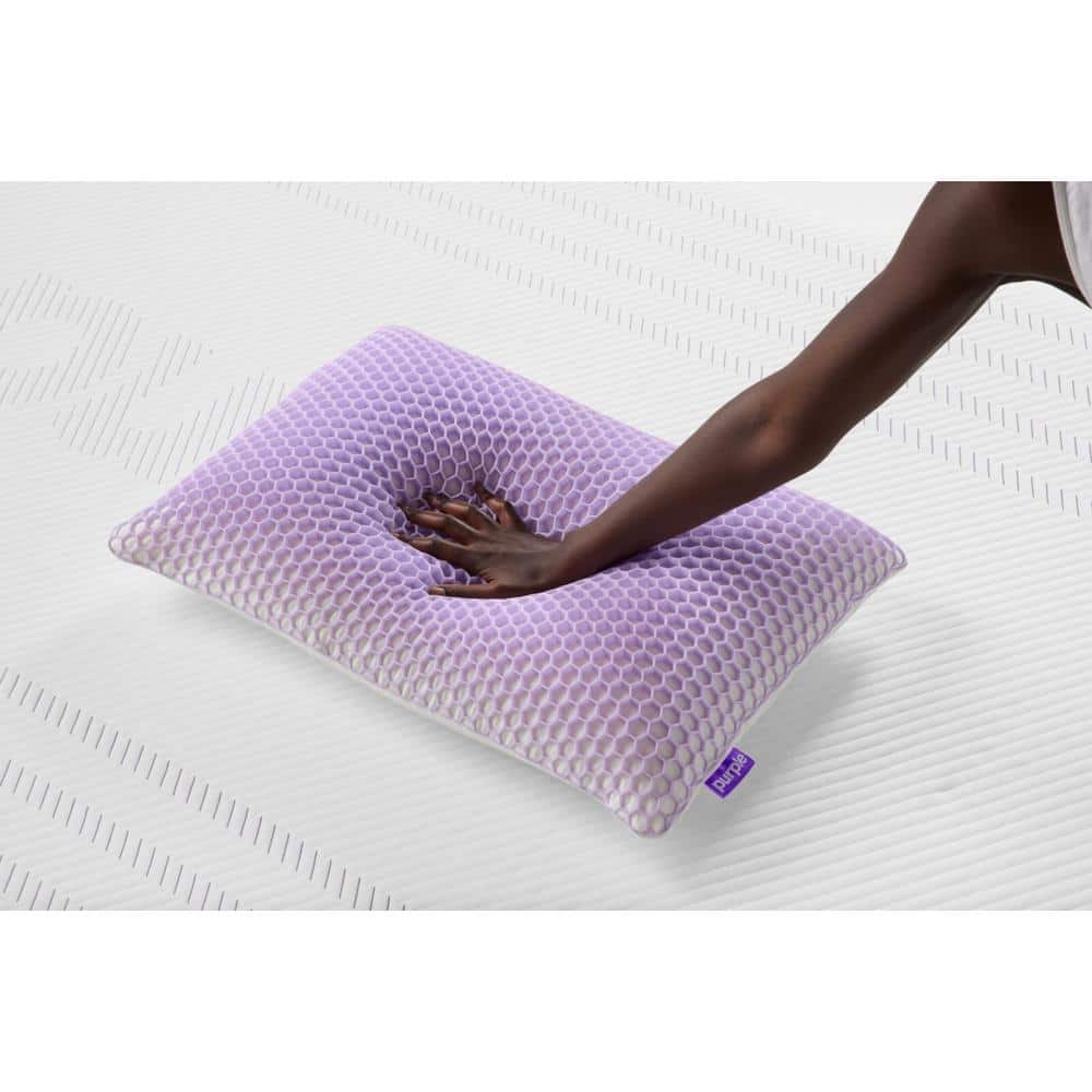 White GelFlex Grid Latex Core Medium Pillow