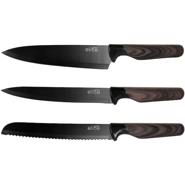  hecef Kitchen Knife Block Set, 14 Pieces Knife Set