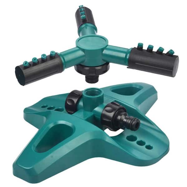 Misopily Water Sprinkler for Children Automatic 360-Degree Rotatable Adjustable Garden Sprinkler-Summer Great Outdoor Activities