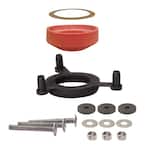 Universal 2 in. Tank-to-Bowl Toilet Gasket System with Bolts