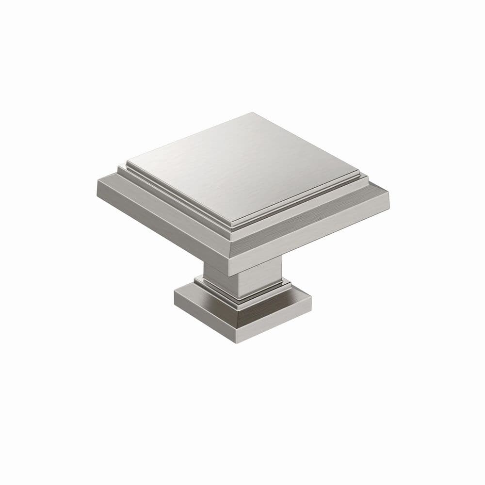 Carrington 1-1/4 in. (32mm) Satin Nickel Square Cabinet Knob price history on PriceWatchPro