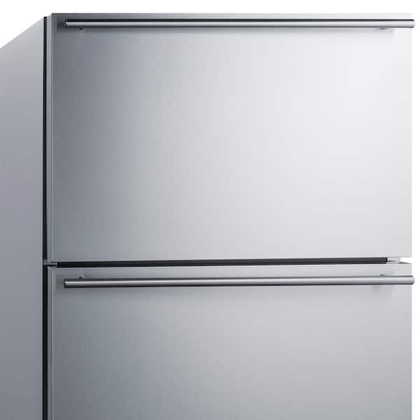 3.54 Cubic Feet Frost-Free Undercounter Freezer Drawers with Adjustable  Temperature Controls and LED Light