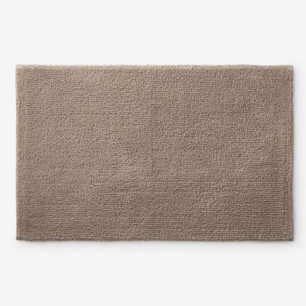 Company Cotton Plush Spa Solid 17 in. x 24 in. Mocha Bath Rug