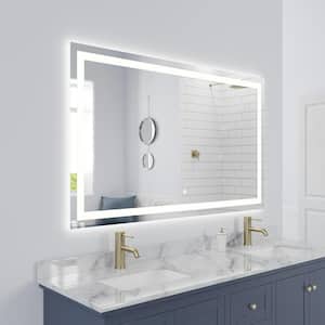 Lumina 70 in. x 36 in. Frameless LED Wall Mounted Lighted Vanity Mirror with Built-In Dimmer and Anti-Fog Feature