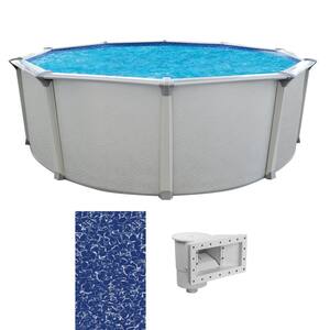 Huntington 30 ft. Round 54 in. D Above Ground Hard Side Pool Package