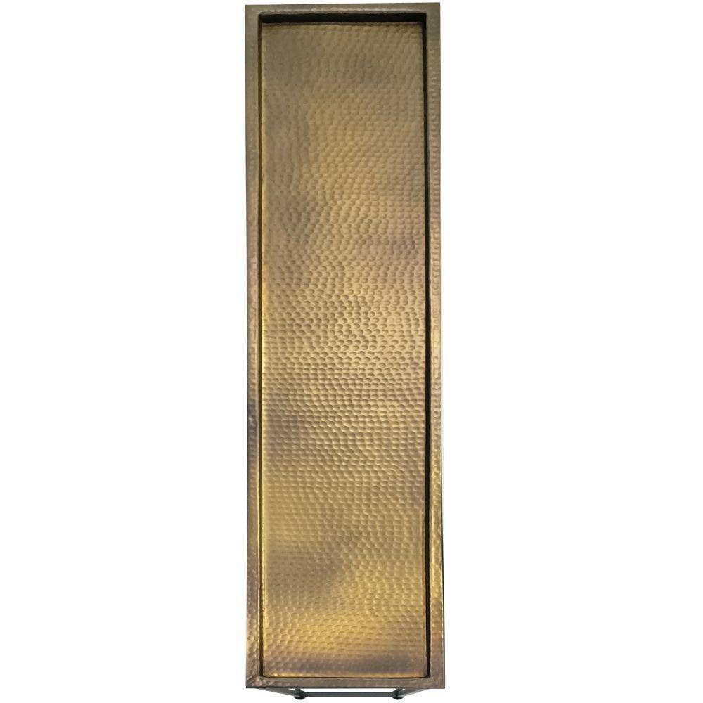 Aurelia 48-Inch Bronze Tray Top Console Table with Storage
