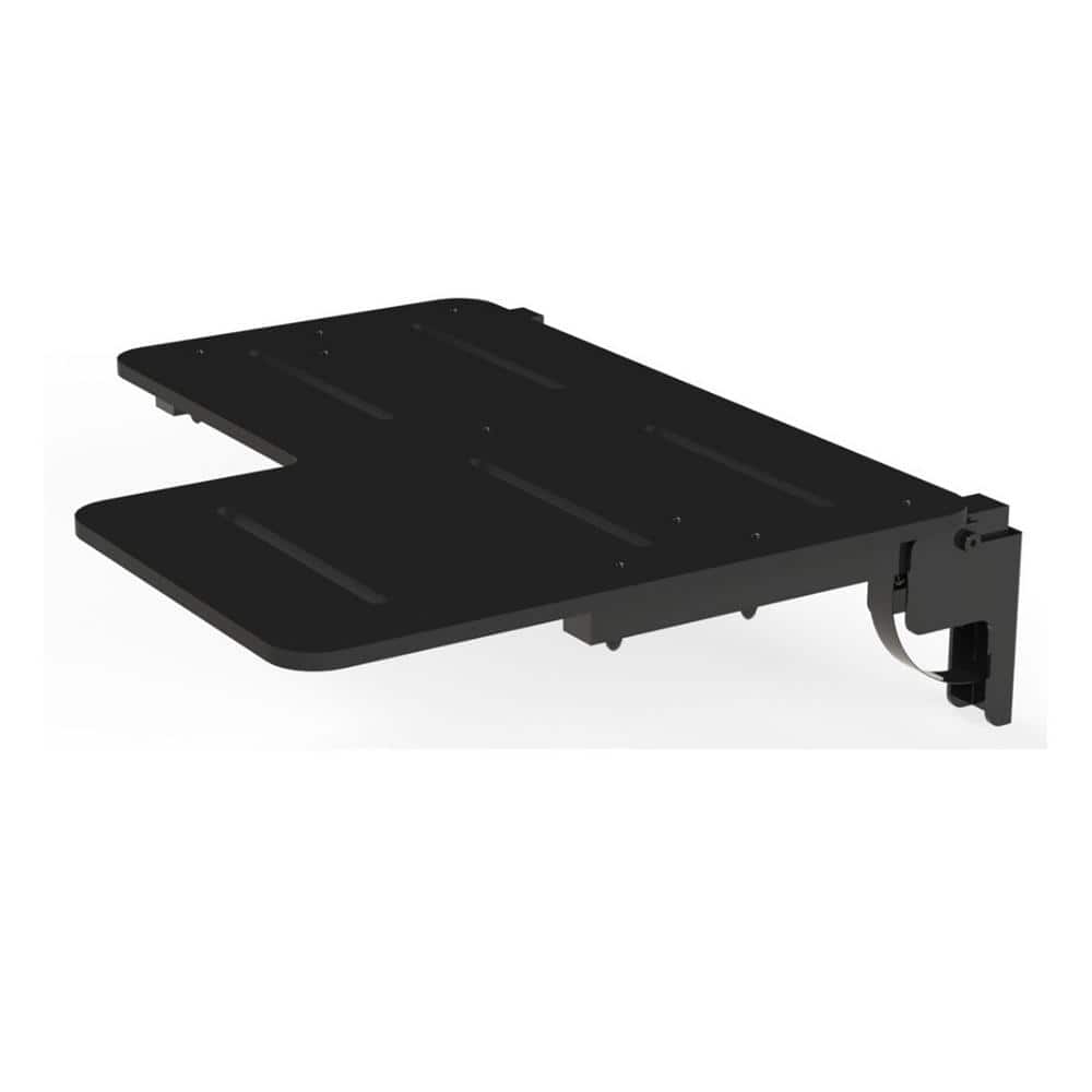 UPLYFT 26 in. Reversible LShape Wall Mount Shower Seat with Black