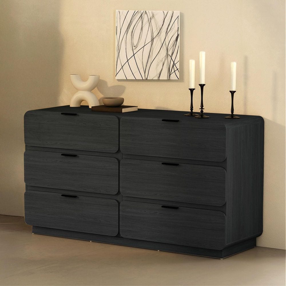 chicopee modern 6 drawer dresser Wayfair Chicopee 6 Drawer 53.25'' W Double Dresser
