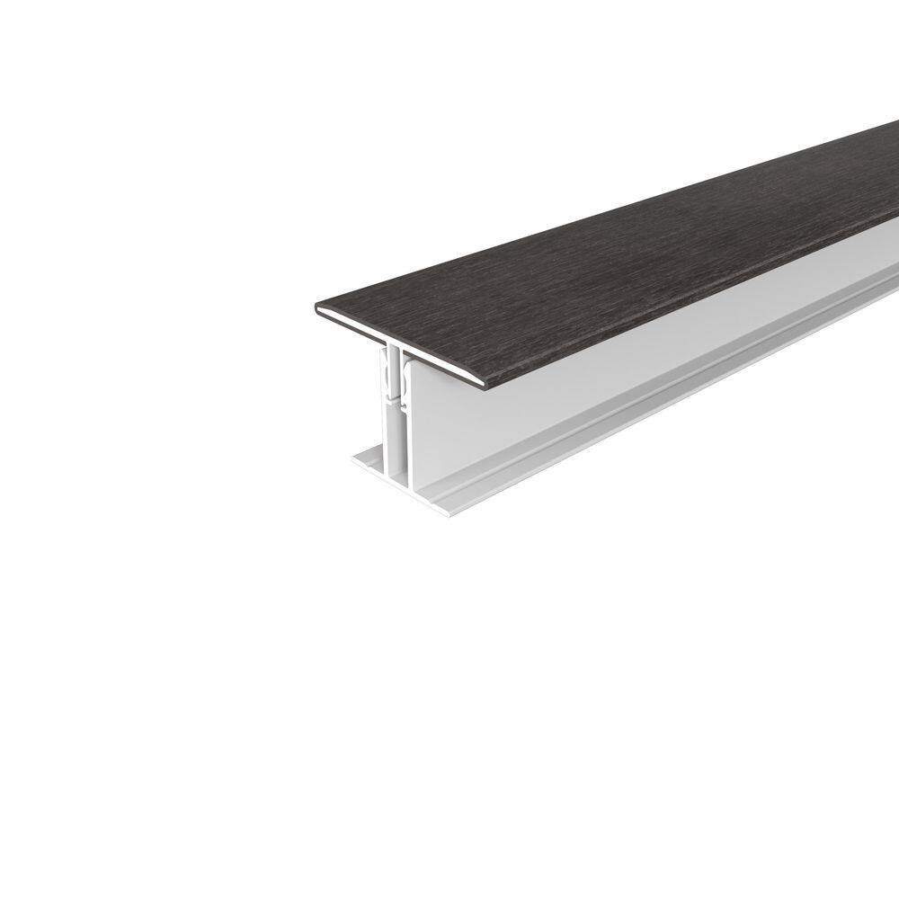 Alusions 1.5 in. x 2.19 in. x 8 ft. Argentinian Silver Gray Composite Aluminum H Trim Kit  for 1 in. Board price history on PriceWatchPro