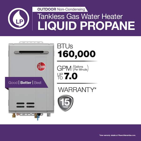 Performance Plus 7.0 GPM Non-Condensing Outdoor Liquid Propane Tankless Water Heater