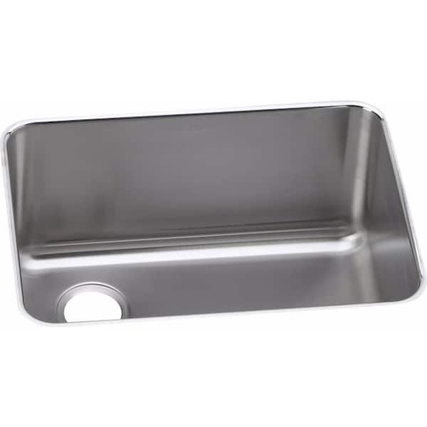 Elkay Gourmet Undermount Stainless Steel 26 in. Single Bowl Kitchen Sink in Lustrous Highlighted Satin