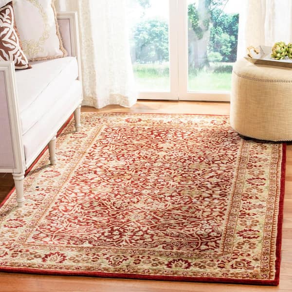 Persian Legend 8 ft. x 10 ft. Rust/Beige Border Floral Oriental Area Rug