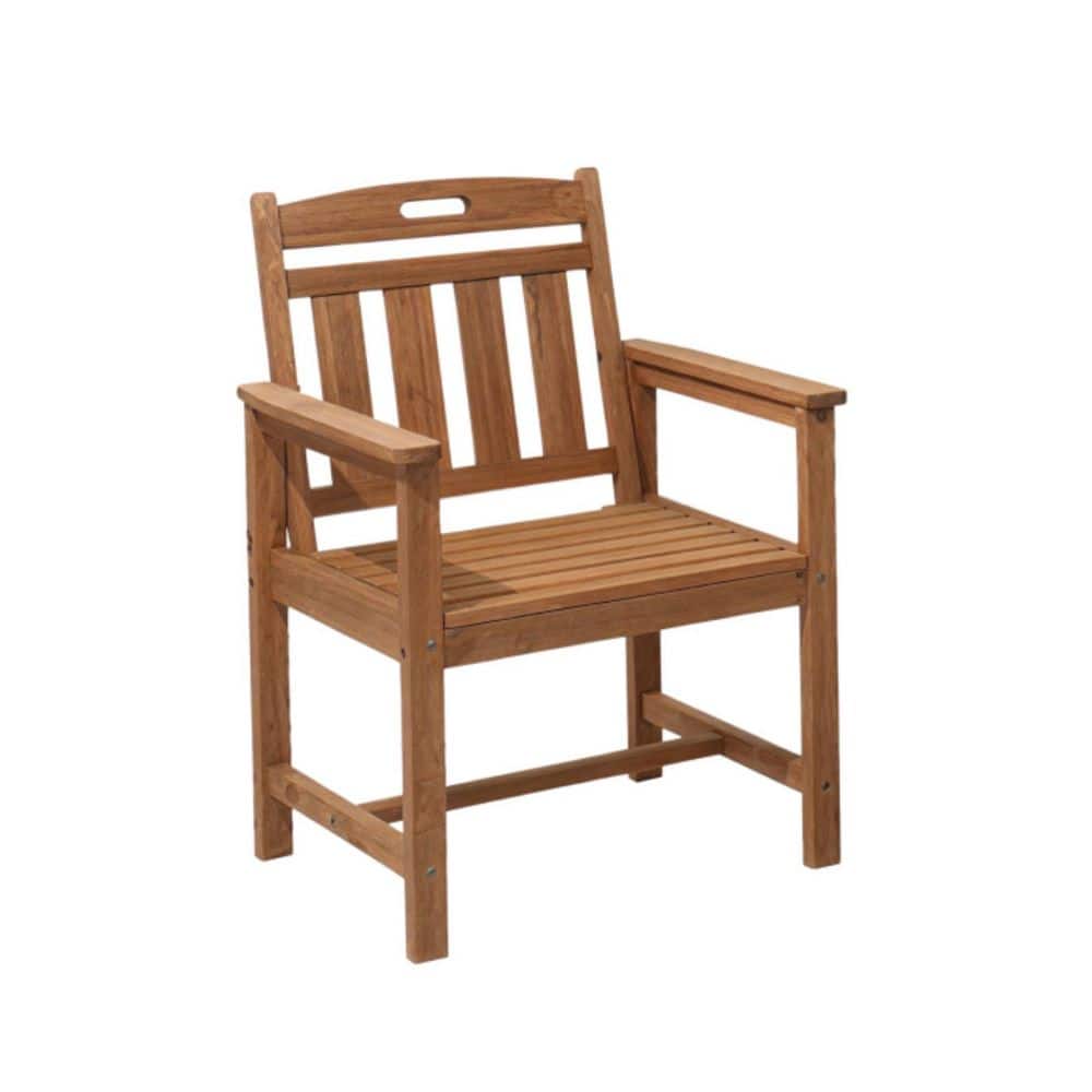 Solid Wood Outdoor Dining Chair with Vertical Slat Back price history on PriceWatchPro
