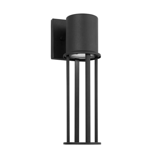 Generation Lighting - Union Medium 1-Light Black LED Outdoor Wall Lantern Sconce (1-Pack)