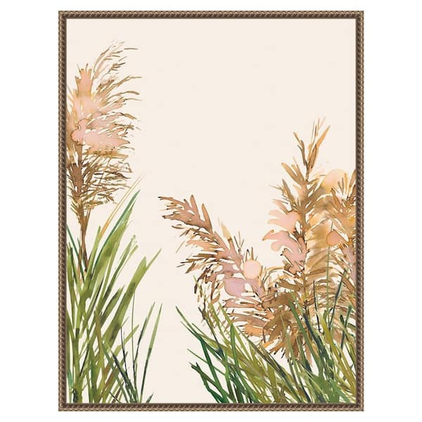 Amanti Art "Fields of Gold I Poster" by Urban Road 1-Piece Floater Frame Giclee Nature Canvas Art Print 30 in. x 23 in.