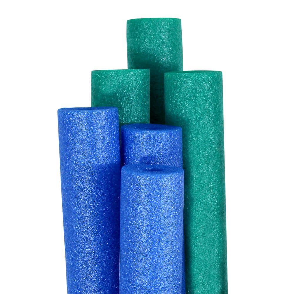 UPC 034261000066 product image for Big Boss Blue and Teal Round Pool Noodles (6-Pack) | upcitemdb.com
