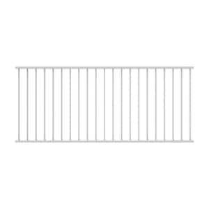Al13 Home Traditional Railing 40 in. H x 8 ft. W Matte White Aluminum Adjustable Stair Railing Panel