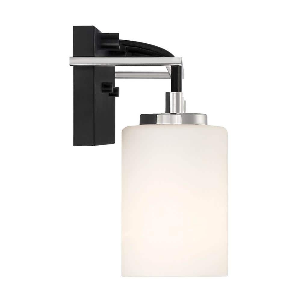 Matte Black Industrial 3-Light Dimmable Vanity Fixture