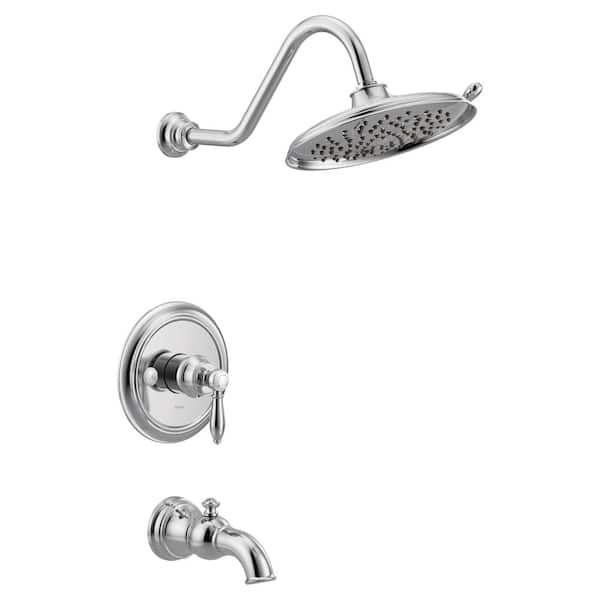 MOEN Weymouth M-CORE 3-Series 1-Handle Tub and Shower Trim Kit in Chrome (Valve Not Included)